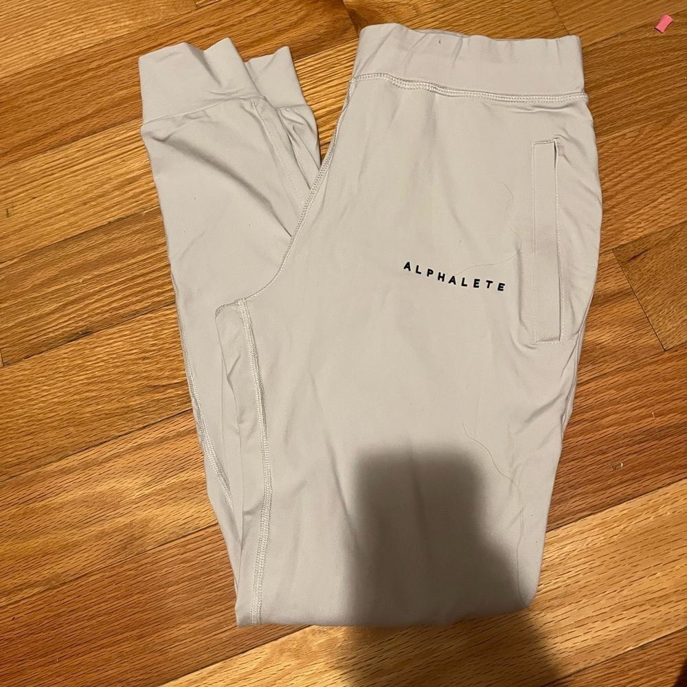 Alphalete light trace grey joggers small